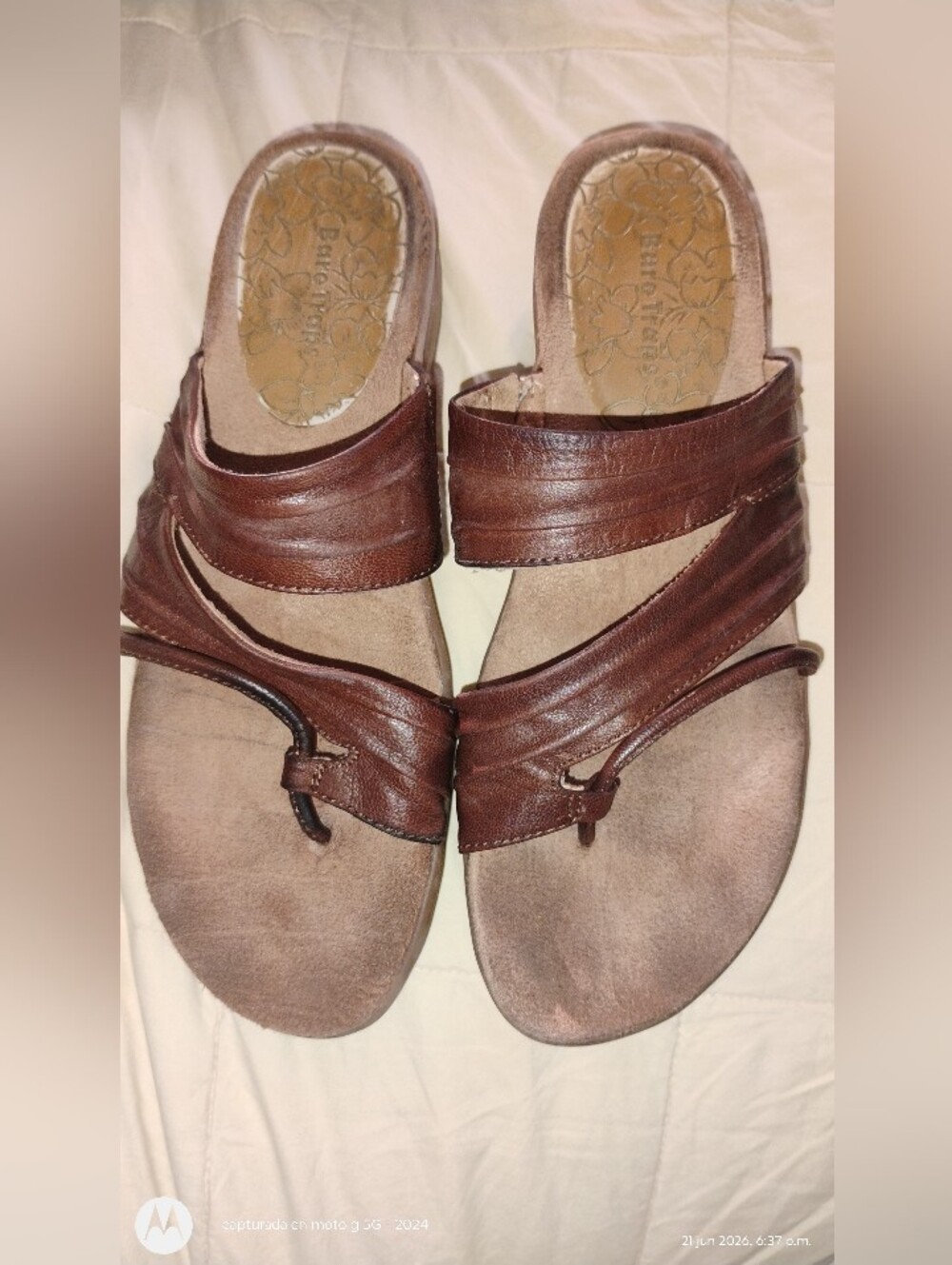 Women’s Brown Leather Sling Sandals